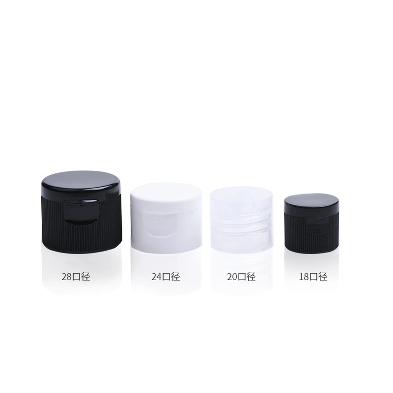 Screw Cap Plastic Lids 18m 20mm 24mm 28mm Cosmetic Packaging Plastic Flip Top Cap