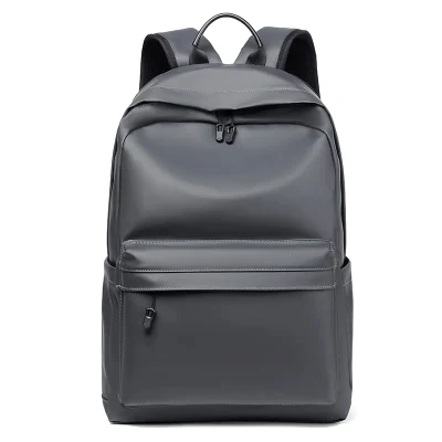 Meilleure qualité sac à dos en cuir PU Durable décontracté Simple voyage étanche sac à dos pour ordinateur portable sacs pour hommes