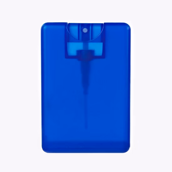 Bouteille de jet plat de carte de crédit en plastique de la taille 15ml 20ml de poche rechargeable d'emballage de parfum